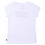 T shirt à manches courtes Enfant Levi's Batwing B Blanc