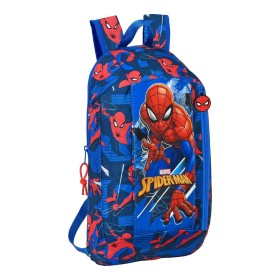 Sac à dos Casual Spiderman Great power Rouge Bleu (22 x 39 x 10 cm)