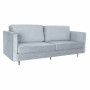 Soffa DKD Home Decor 210 x 78 x 85 cm Sixties Gyllene Metall Sammet Himmelsblå