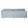 Soffa DKD Home Decor 210 x 78 x 85 cm Sixties Gyllene Metall Sammet Himmelsblå