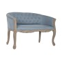 Canapé DKD Home Decor Bleu Polyester Bois d'hévéa (107 x 61 x 71 cm)