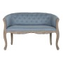 Canapé DKD Home Decor Bleu Polyester Bois d'hévéa (107 x 61 x 71 cm)