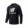 Herren Sweater ohne Kapuze New Balance MT03560 Schwarz