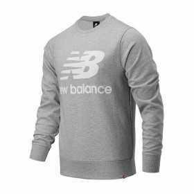 Herren Sweater ohne Kapuze New Balance MT91548 Grau