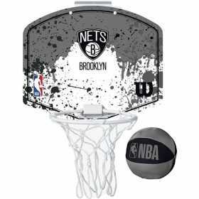 Basketball Basket Wilson Brooklyn Nets Mini Grey