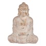 Dekorativ Trädgårdsfigur Buddha Vit/Guld Polyresin (25 x 57 x 42,5 cm)