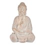 Dekorativ Trädgårdsfigur Buddha Vit/Guld Polyresin (24,5 x 50 x 31,8 cm)