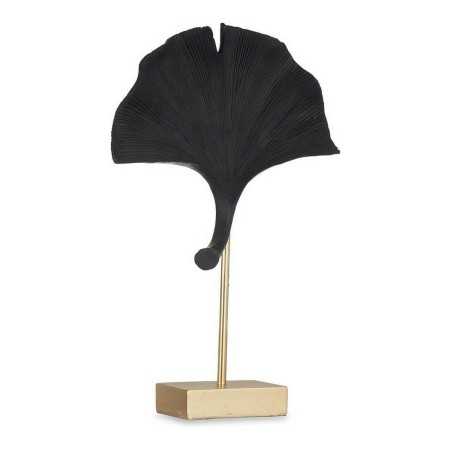 Deko-Figur Blume Schwarz Gold Polyesterharz (8 x 37 x 24,5 cm)