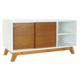 TV-möbler DKD Home Decor Vit 100 x 40 x 50 cm Brun Trä MDF