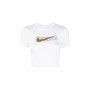 T-shirt med kortärm Dam TEE SLIM CRP SWOOSH DN5798 Nike 100 Vit