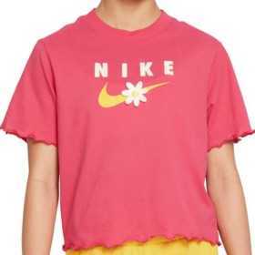 Kurzarm-T-Shirt ENERGY BOXY FRILLY Nike DO1351 666 Rosa