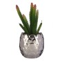 Decorative Plant Silver Cactus Ceramic Plastic (8 x 20 x 8 cm)