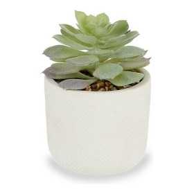 Decorative Plant White Green Plastic