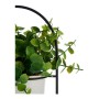 Dekorationspflanze Weiß Mit Unterstützung Schwarz Metall grün Kunststoff 21 x 30 x 21 cm
