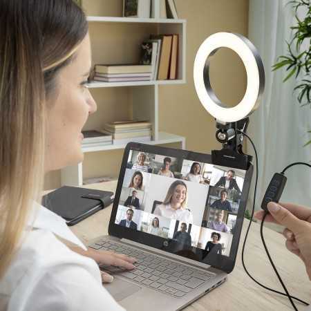 Anneau Lumineux Selfie avec Clip de Support Lumahoop InnovaGoods