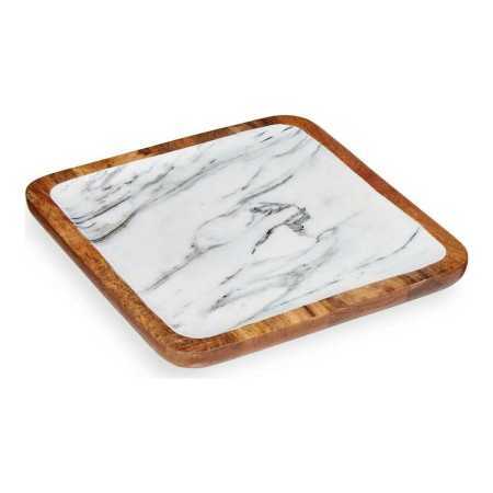 Centerpiece White Marble Wood Polyurethane (25 x 25 cm)