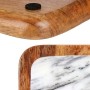 Centerpiece White Marble Wood Polyurethane (25 x 25 cm)