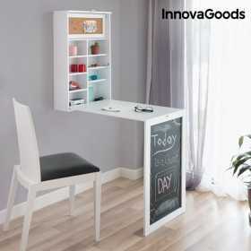 Folding desk Woldy InnovaGoods White Wood (80 x 50 x 18 cm) (Refurbished B)