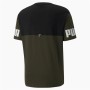 Kurzärmliges Sport T-Shirt Puma Power Colorblock Schwarz Herren