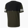 Short-sleeve Sports T-shirt Puma Power Colorblock Black Men