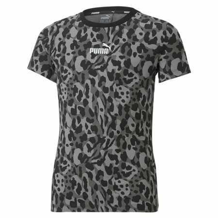 Maillot de Corps de Sport à Manches Coupe Puma Alpha AOP Noir