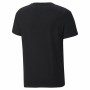Kurzärmliges Sport T-Shirt Puma Essentials+ Two-Tone Logo Schwarz