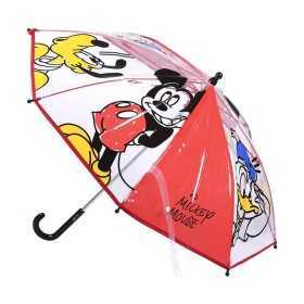 Paraply Mickey Mouse Röd (Ø 66 cm)
