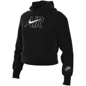 Sweatshirt mit Kapuze für Mädchen AIR FT CROP HOODIE Nike DM8372 010 Schwarz