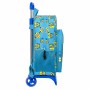 School Rucksack with Wheels Minions Minionstatic Blue (33 x 42 x 14 cm)