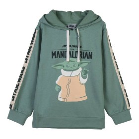 Sweat à capuche enfant The Mandalorian Vert