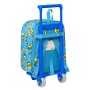 School Rucksack with Wheels Minions Minionstatic Blue (22 x 28 x 10 cm)