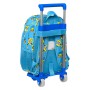 School Rucksack with Wheels Minions Minionstatic Blue (26 x 34 x 11 cm)