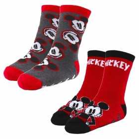 Non-slip Socks Mickey Mouse 2 Units Multicolour