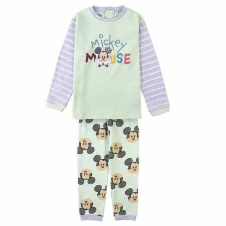 Pyjamas Barn Mickey Mouse Grön Grå Rosa