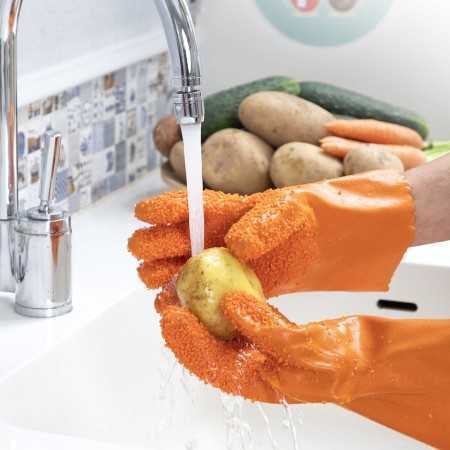 Handschuhe für die Reinigung von Obst und Gemüse Glinis InnovaGoods
