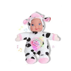 Baby doll Reig Musical Plush Toy 35 cm Cow