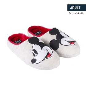 House Slippers Mickey Mouse Polyester Light grey TPR