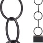 Deko-Figur Ringe Schwarz Metall (12,5 x 60,5 x 12,5 cm)