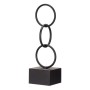 Decorative Figure Rings Black Metal (12,5 x 40,5 x 12,5 cm)