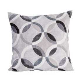 Cushion Grey 2 Units Circles (45 x 12 x 45 cm)