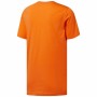 Men’s Short Sleeve T-Shirt Reebok Sportswear Rebelz Orange