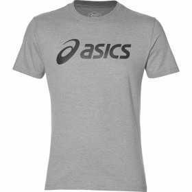 T-shirt med kortärm Herr Asics Big Logo Grå Män