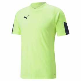 T-shirt med kortärm Herr Puma Individual Final Limegrön Män