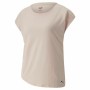 T-shirt med kortärm Dam Puma Studio Foundation Beige Ljusrosa