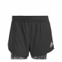 Short de Sport pour Femme Adidas Fast 2 en 1 Noir