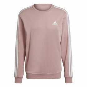 Herren Sweater ohne Kapuze Adidas Essentials French Terry 3 Stripes Rosa