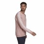 Herren Sweater ohne Kapuze Adidas Essentials French Terry 3 Stripes Rosa