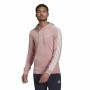 Herren Sweater mit Kapuze Adidas Essentials Wonder Mauve 3 Stripes Rosa