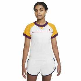 T-shirt à manches courtes femme Nike Court Dri-Fit Slam Blanc
