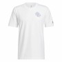 Herren Kurzarm-T-Shirt Adidas Avatar James Harden Graphic Weiß